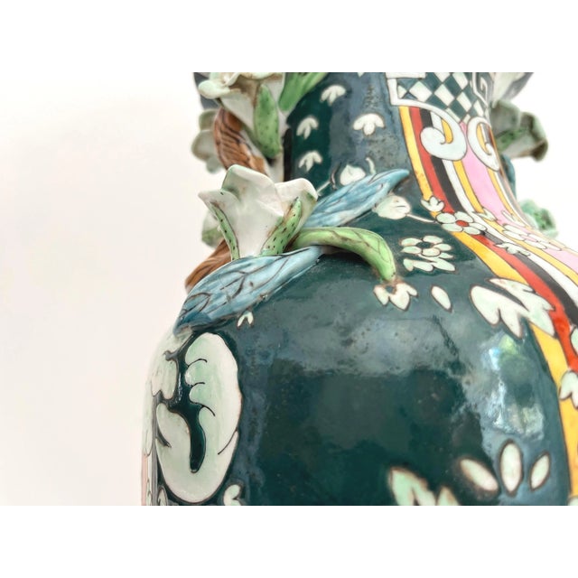 1970s Gucci Style Ceramic Jar Lamp by Bradburn Gallery & Shade For Sale - Image 16 of 18
