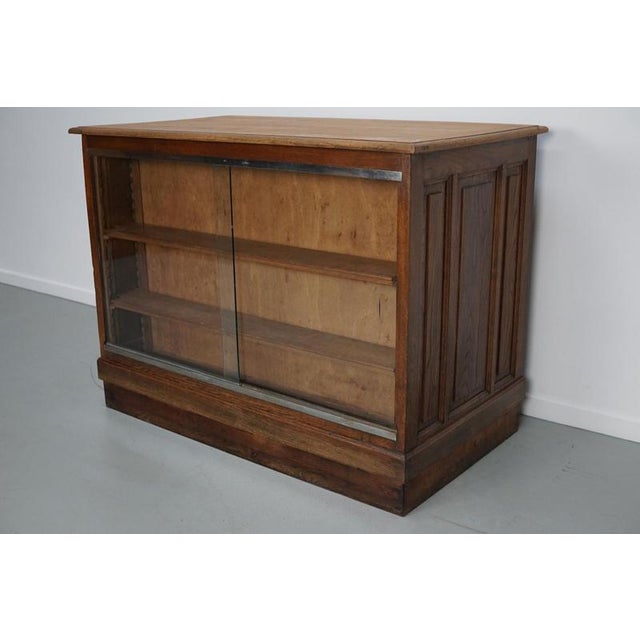French Oak Shop Counter / Desk or Kitchen Island, 1950s For Sale - Image 11 of 15