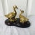 Mid Century Brass Ducks Figurines Mounted on Wooden Base For Sale - Image 6 of 6
