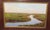 This antique 1895 original realistic marshland landscape oil painting is a unique and one-of-a-kind piece from the 19th...