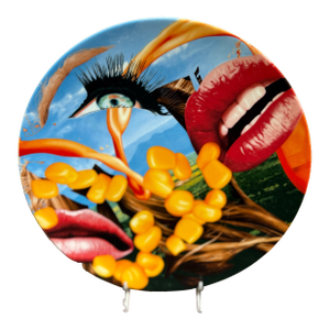Lips Coupe Plate by Jeff Koons, Limoges Porcelain, Contemporary Art