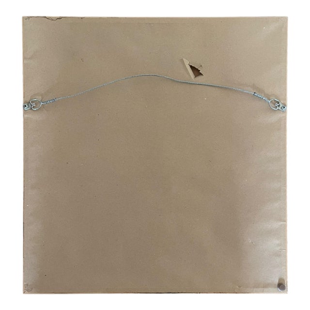 Vintage Pastel Red Mountains Drawing by Will Klemm, Framed For Sale - Image 4 of 5