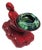 1920s Rare Red Enamel Nude Female Ashtray by Nuart W/ McCoy Ashtray For Sale