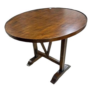 1980s French Style Folding Wine Tasting Table For Sale