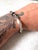 Lovely vintage Sterling, silver and Onyx link bracelet, stamped Taxco Mexico