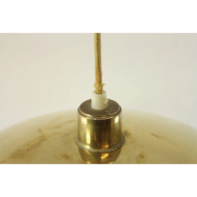 Bergboms Large Mid-Century Brass Pendant Lamp from Bergboms, 1960s For Sale - Image 4 of 5