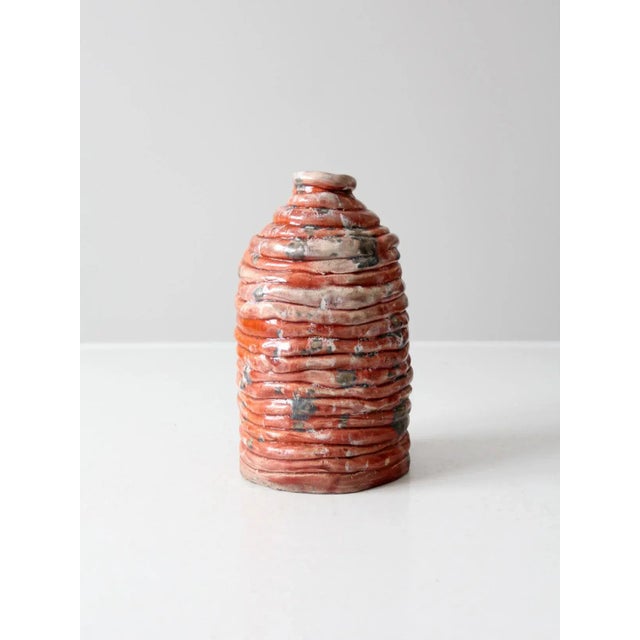 Vintage Free Form Art Vase For Sale - Image 11 of 11
