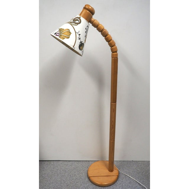 Pine Floor Lamp for Solbacken, Sweden, 1970s For Sale - Image 15 of 15