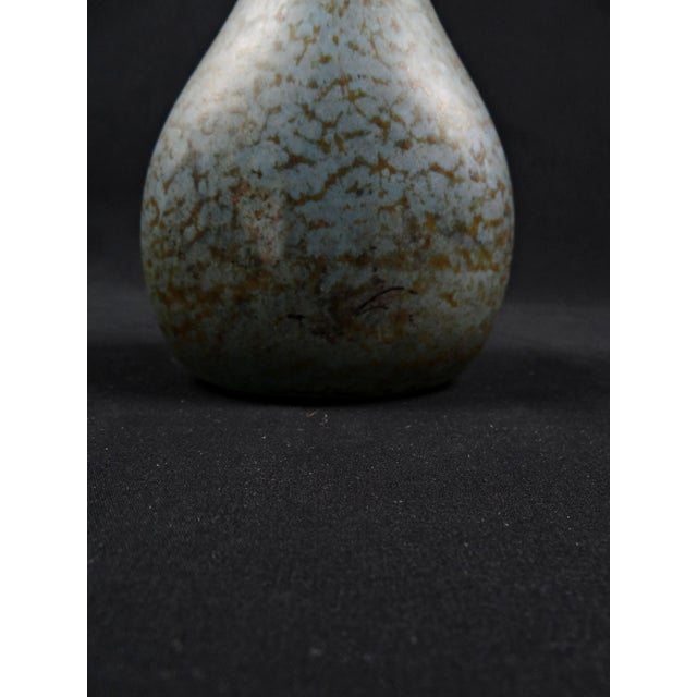 Glass Large Art Deco Multi-Layered Glass Vase with Green Marble Effect by André Delatte for Delatte Nancy, 1920s For Sale - Image 7 of 14