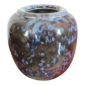 19th Century Chinese Porcelain Sang de Boeuf Oxblood Flambe Glaze Vase