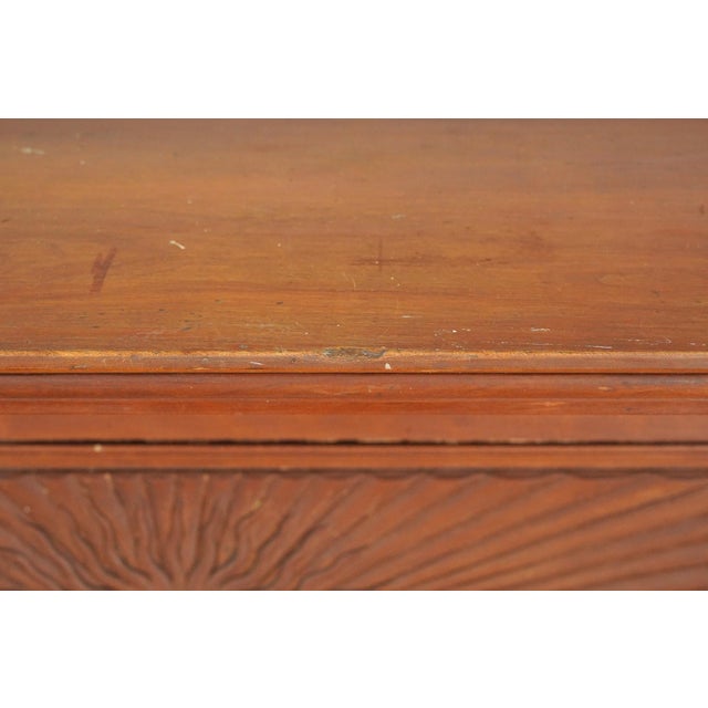 Reclaimed Federal Dark Wooden Fireplace Mantel For Sale - Image 9 of 16