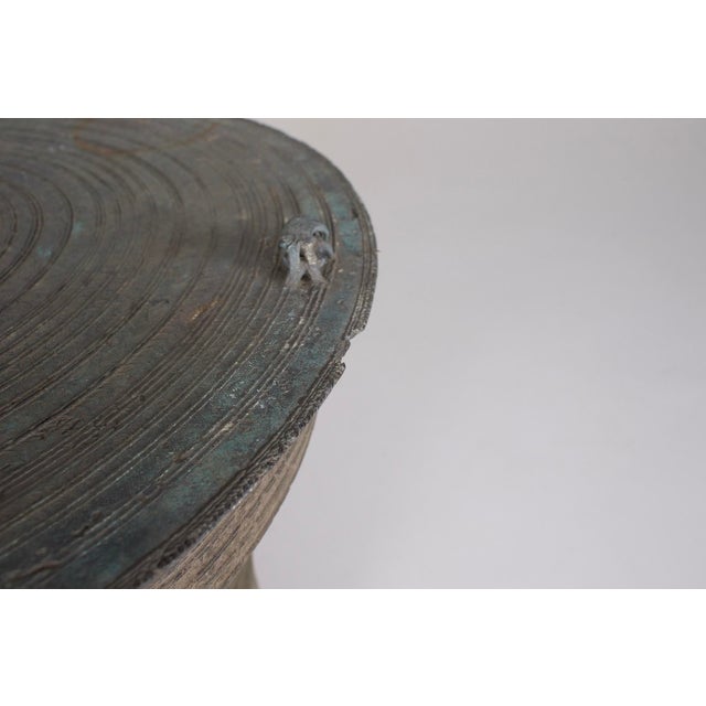 Gray Rain Drum in Bronze For Sale - Image 8 of 9