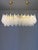 Mid-Century Modern Contemporary Clear “Conchiglie” Murano Glass Rectangular Gold Chandelier by Simoeng For Sale - Image 3 of 5