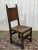 High-Backed Chair in Oak and Leather, Early 20th Century For Sale - Image 4 of 14