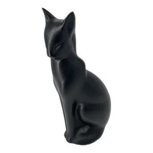 Large Abco Alexander Backer Black Cat Chalkware Figurine