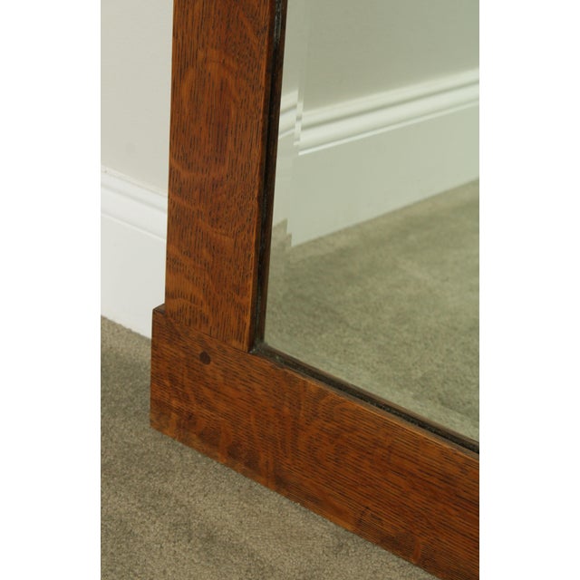Mission Style Solid Oak Custom Crafted Wall Mirror Chairish