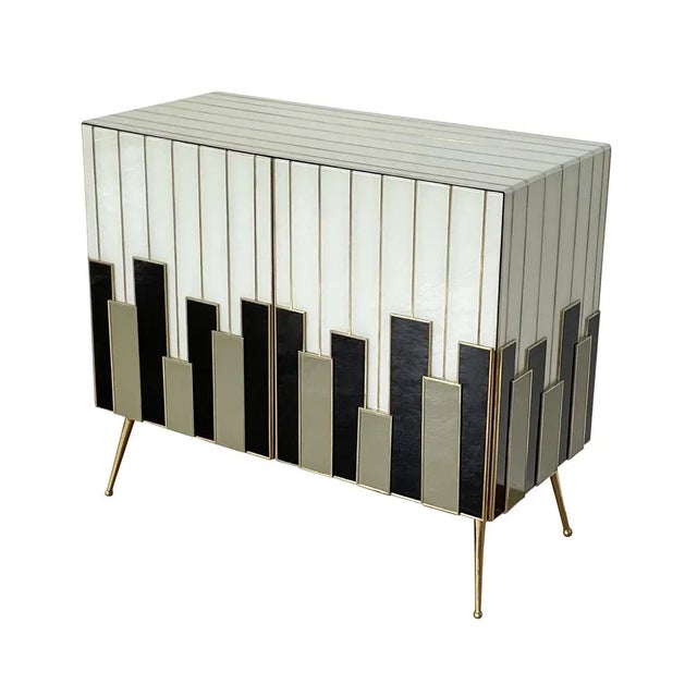 Sideboard with Two Glass Doors, 1980s For Sale - Image 4 of 9