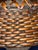 Japanese Vintage MCM Japanese Willow Weave Bamboo Handwoven Basket Triple Arch Handle Japandi / Mingei For Sale - Image 3 of 8