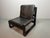 1970s Mid-Century Brutalist Black Leather Lounge Chairs with Black Wooden Frames by Sonja Wasseur, Netherlands, 1970s, Set of 2 For Sale - Image 5 of 14