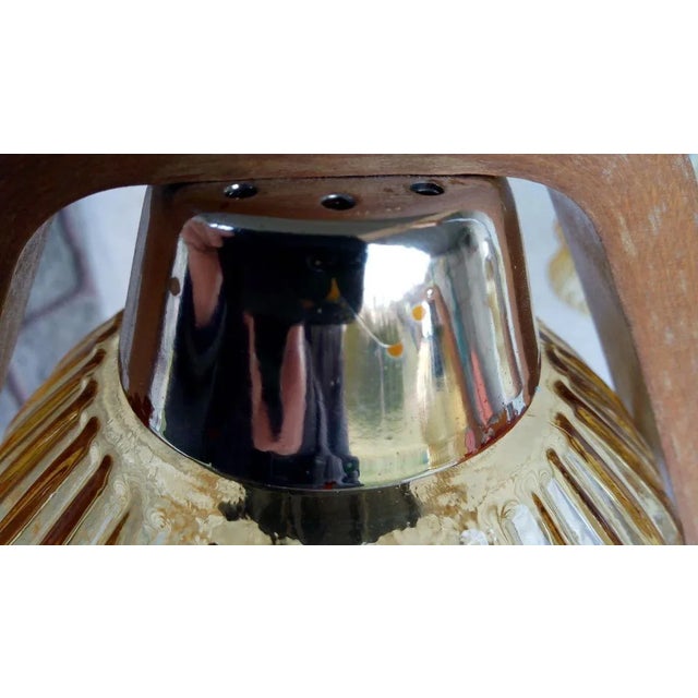 Vintage Chandelier by Drevo Humpolec for Inva Litomerice, 1970s For Sale - Image 4 of 12