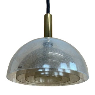 Mid-Century Modern Glass Pulegoso Pendant Lamp by Carlo Nason for Mazzega, 1960s For Sale
