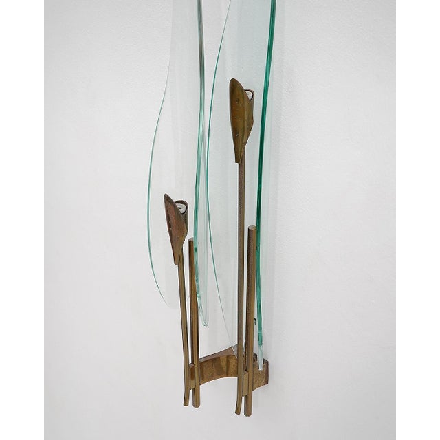 Model 1461 Wall Lamps by Max Ingrand for Fontana Arte, 1960s, Set of 2 For Sale - Image 11 of 16