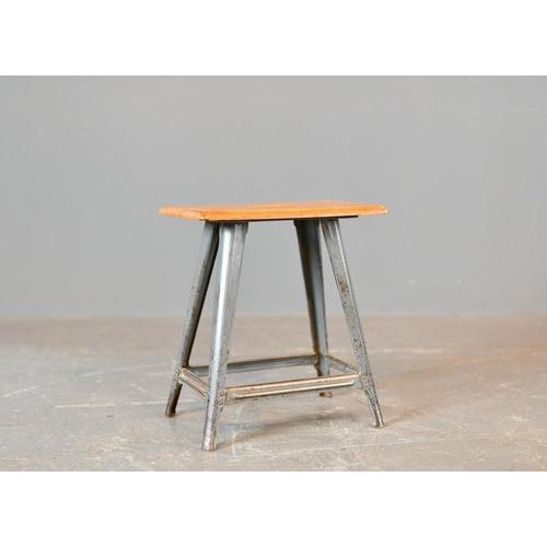 Industrial Factory Stool by Rowac, 1930s For Sale - Image 10 of 11
