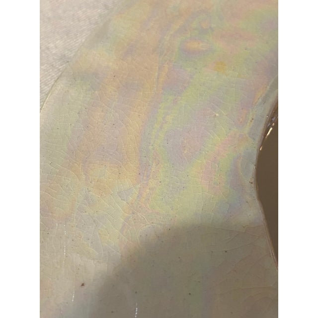 Vintage Calla Lily Ceramic Mirror For Sale In Savannah - Image 6 of 12