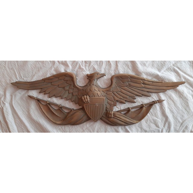 Sexton Eagle With Flag Wall Hanging Usa For Sale - Image 12 of 13