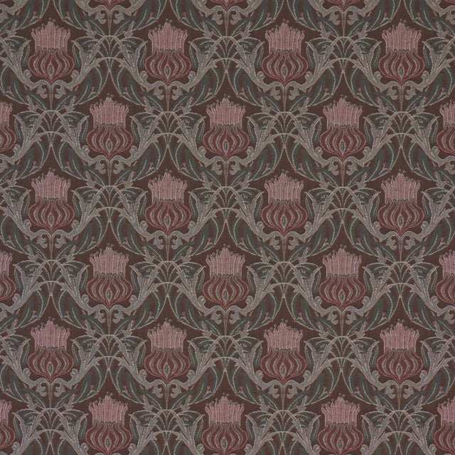 2020s Sample - Schumacher Rowallan Trellis Fabric In Chocolate For Sale - Image 5 of 5