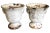 An exceptional and very rare pair of "Emaille De Rouen" - enameled cast iron urns from Rouen, France. Stunning form with...