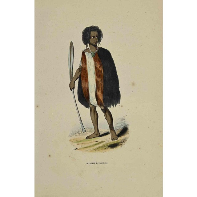Warrior of Souraki is a hand colored lithograph made by Auguste Wahlen in 1844. Good conditions. The artwork belongs to...