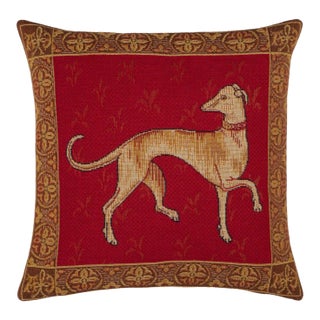 Cluny Greyhound Cushion With Feather Filler - 33x33cm (13"x13") For Sale
