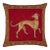 Cluny Greyhound Cushion With Feather Filler - 33x33cm (13"x13") For Sale