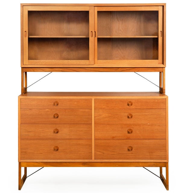Mid-Century Modern Mid 20th Century Swedish Modern “Oresund” Oak Bookcase and Dresser by Borge Mogensen For Sale - Image 3 of 18