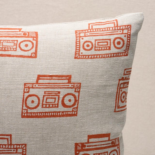 This pillow features Ode Hand Block by Hadiya Williams for Schumacher with a knife edge finish. Created in collaboration...