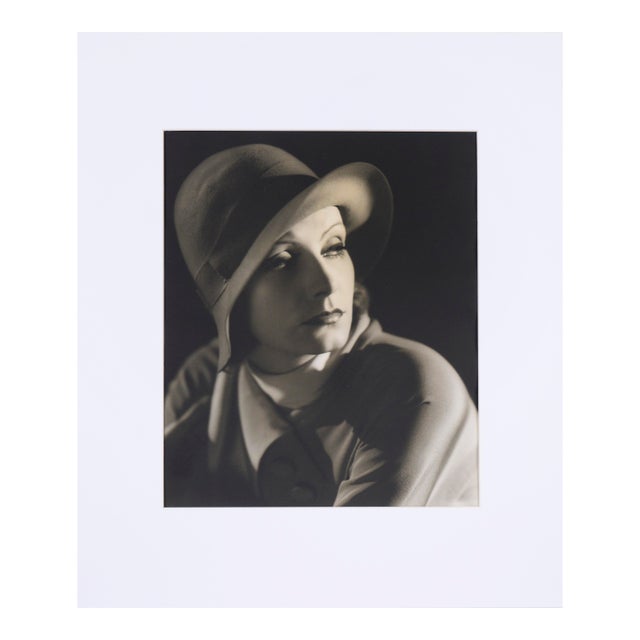 Greta Garbo - Black and White Photograph by Clarence Sinclair Bull, 1930 by Clarence Sinclair Bull For Sale