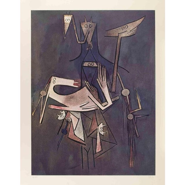 Untitled is a modern artwork realized by Wifredo Lam in 1970s. Mixed colored lithograph, realized after one of the...