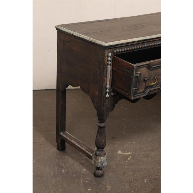English Late 18th C. English 3-Drawer Console Table For Sale - Image 3 of 12