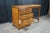 Vintage Early American Colonial Style Solid Maple Country Kneehole Desk 44" For Sale - Image 12 of 18