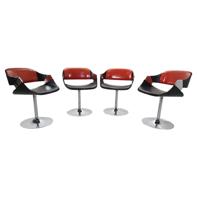 Set of Dining Room Chairs attributed to Rudi Verelst for Novalux, 1970s For Sale