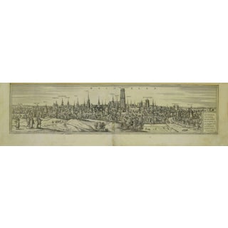 Franz Hogenberg - View of Mechelen - Original Etching - 16th Century For Sale