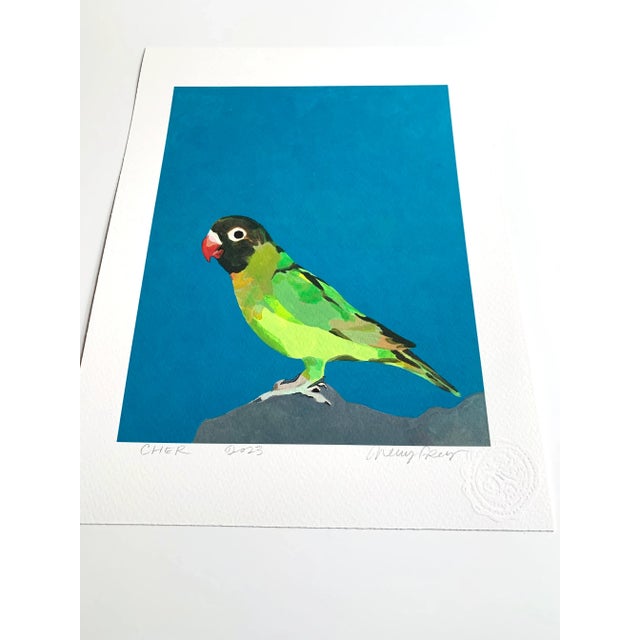 Not Yet Made - Made To Order Parakeet Portrait Giclee by Neicy Frey For Sale - Image 5 of 6