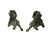 Introduce a timeless aura of historic grandeur into your space with this striking pair of archaistic carved hardstone...