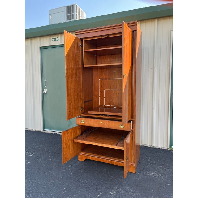 Drexel Heritage Mahogany Media Cabinet Armoire For Sale - Image 11 of 12