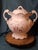 Antique Johnson Bros England Slop Jar Chamber Pot & Lid Victorian Floral Gold 12.5" For Sale - Image 13 of 15
