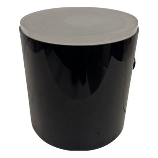 Illuminated Acrylic Drum Table by Karl Springer, 1980s For Sale