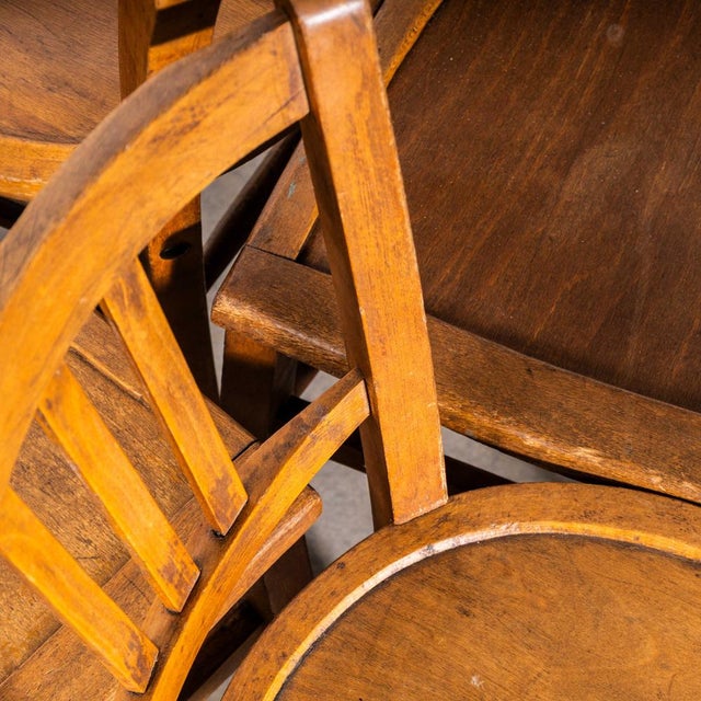 Farmhouse French Dark Oak Dining Chairs, 1940s, Set of 6 For Sale - Image 4 of 13