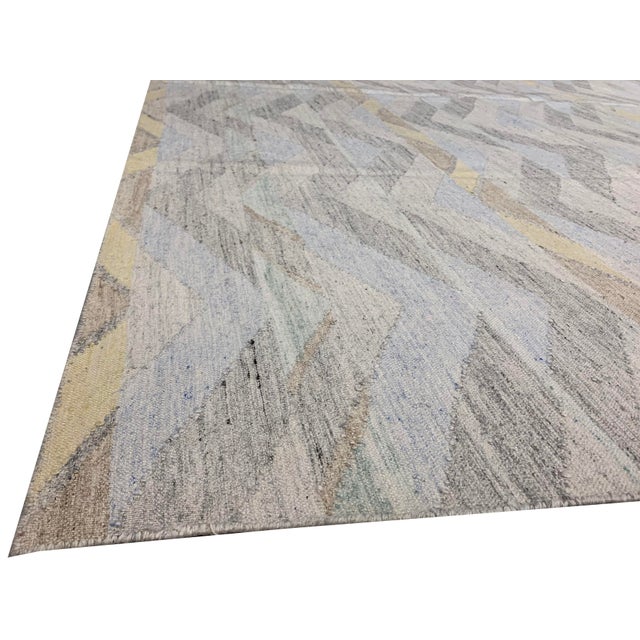 Swedish Style Kilim Deco Flatweave Rug 8' X 10' For Sale In New York - Image 6 of 10