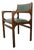 Lounge Chair in Wood and Dark Green Faux Leather, 1960s For Sale